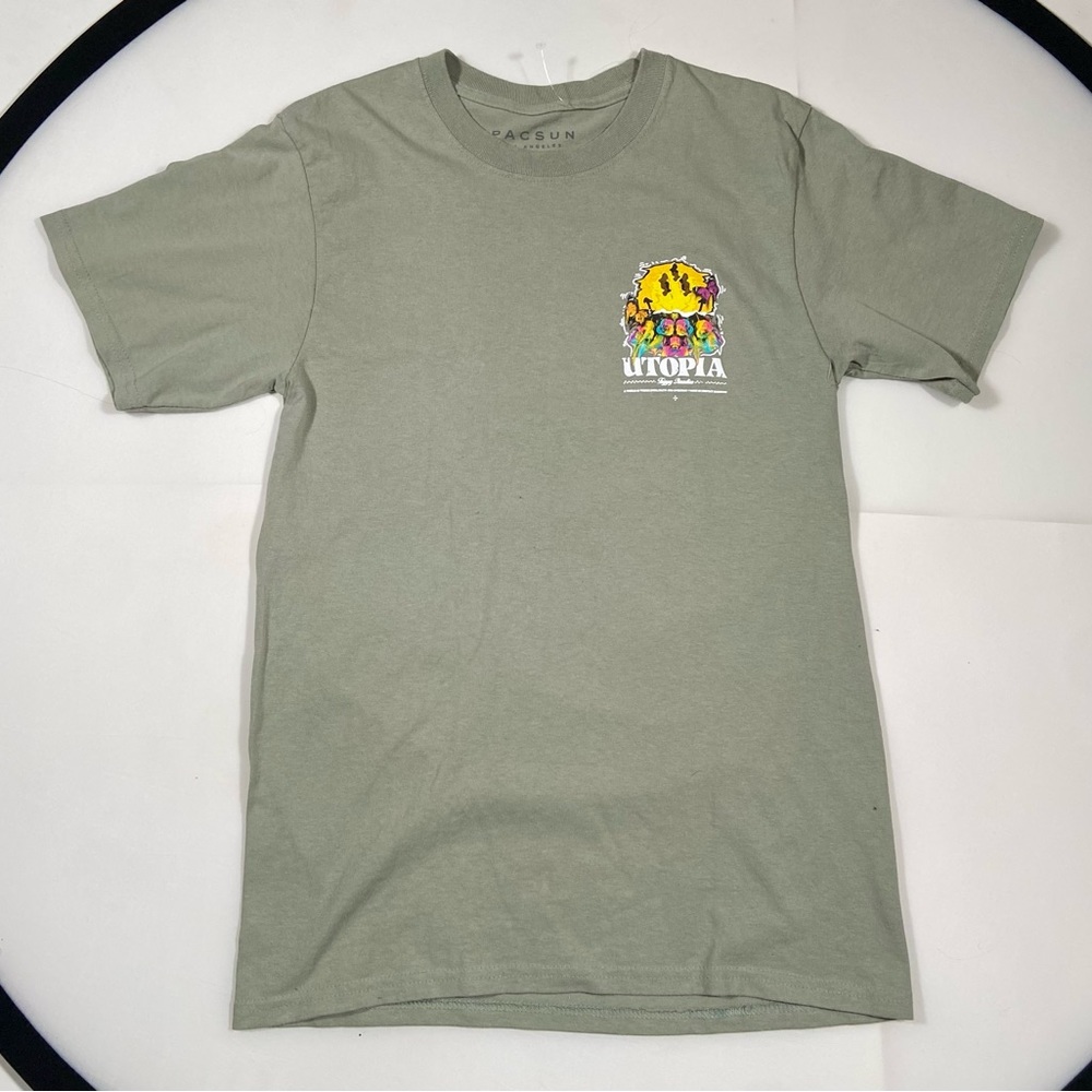 Men’s sage green graphic tee